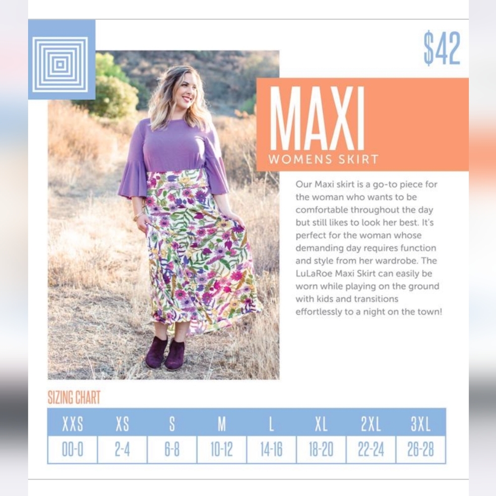 Lularoe maxi skirt - Picture 5 of 7
